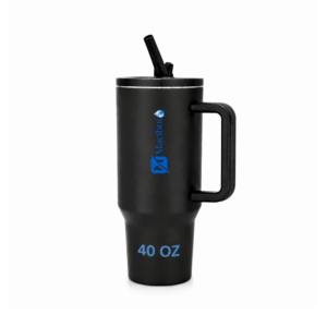 Insulated Travel Mug – Hot & Cold Tumbler (Black)