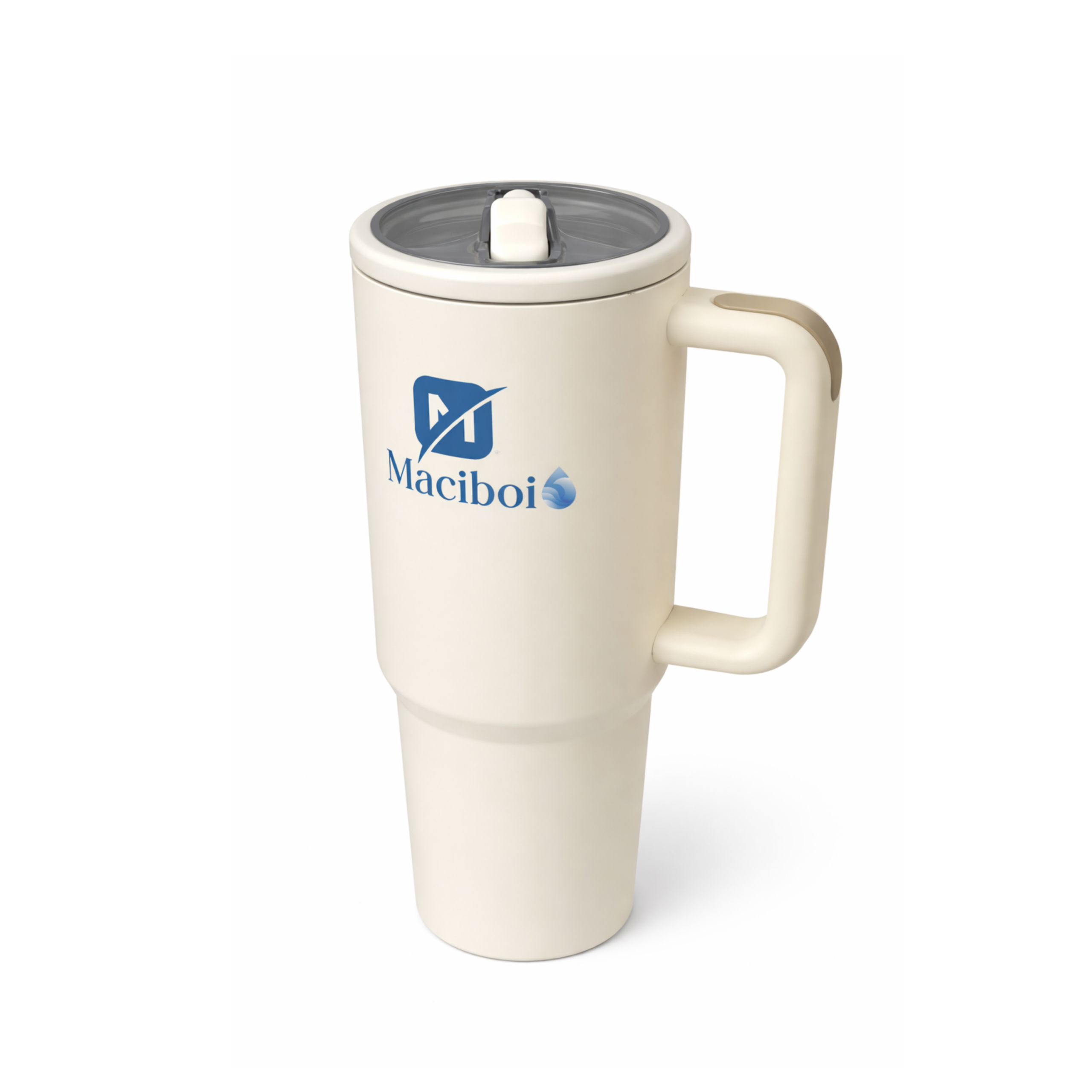 Insulated Travel Mug – Hot & Cold Tumbler (Cream)